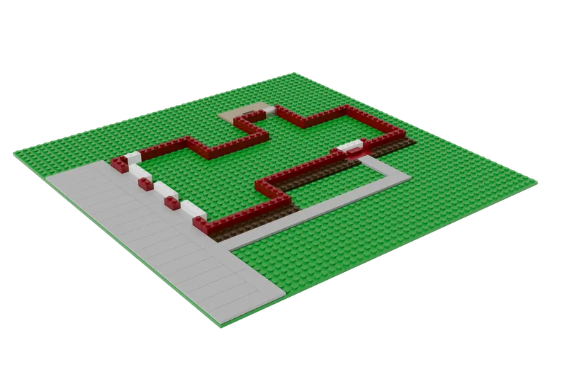 Stage 1 of the Brick Cape Cod build: The lot and first walls