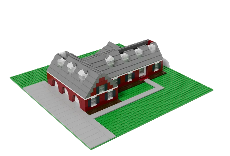 Stage 3 of the Brick Cape Cod build: Roofs and dormers
